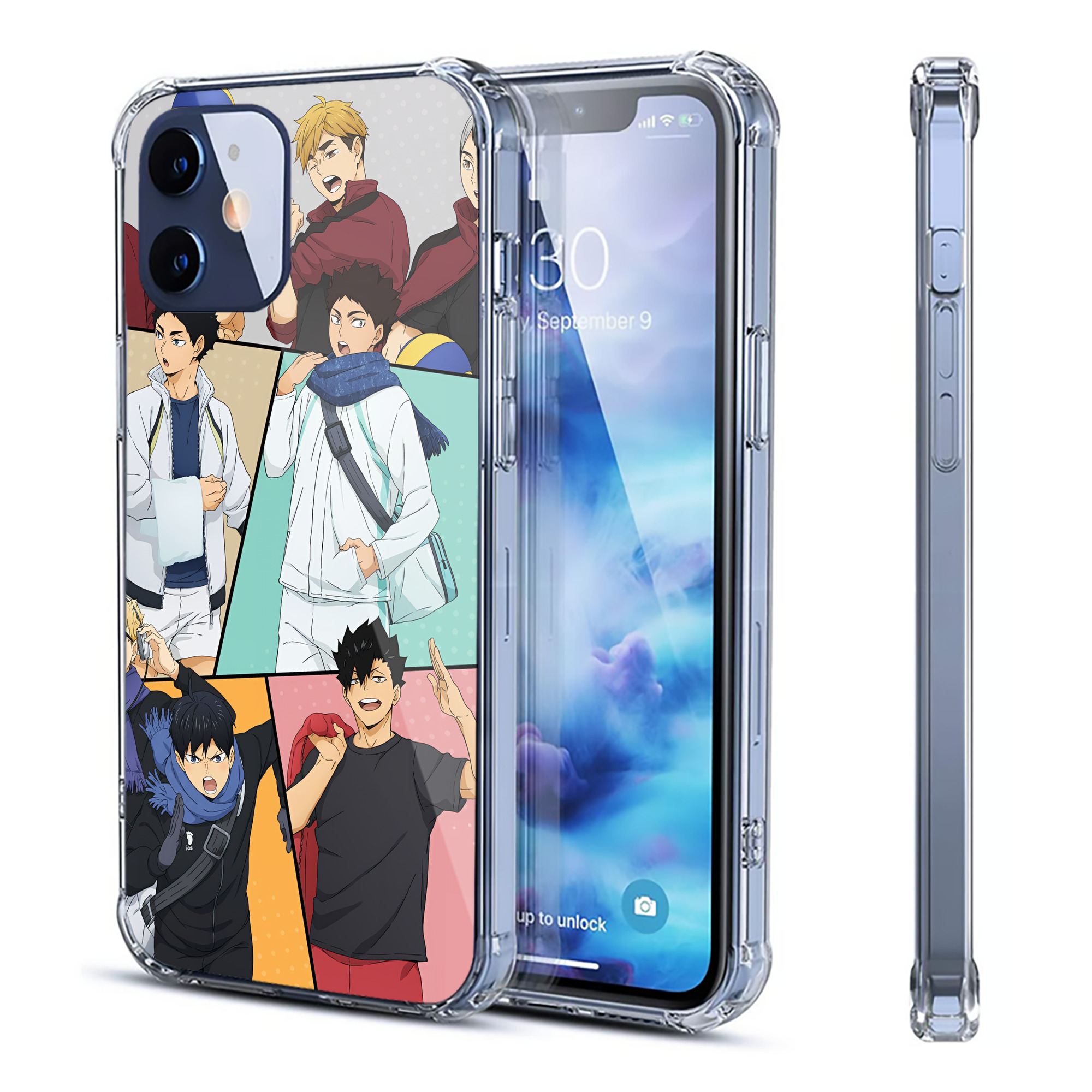 （画像用） ハイキュー!! Haikyu!! 【iPhone 12シリーズ対応】透明スマホケース（クリアソフトケース）